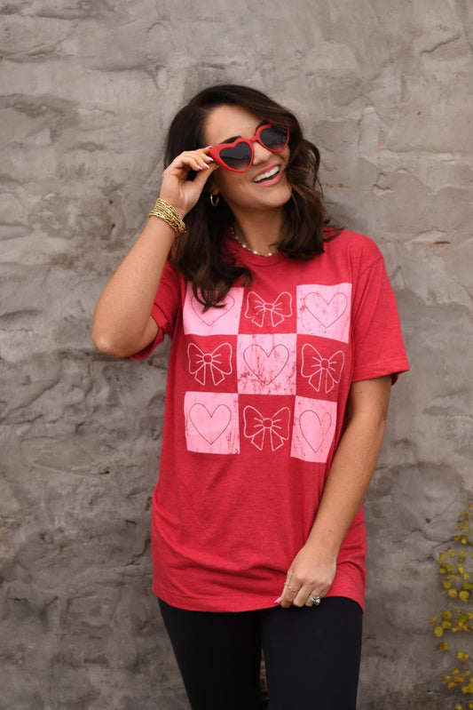 Bow & Heart Box Tee