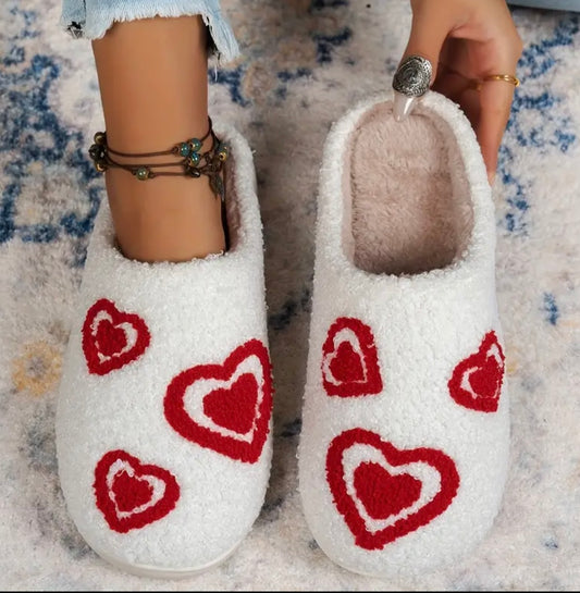 Layered Hearts Slippers