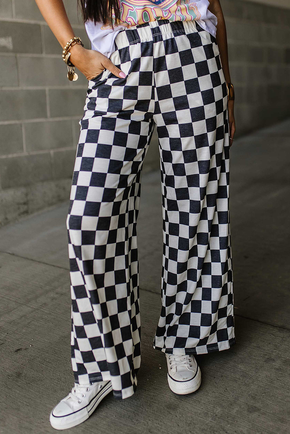 Checkered 2 Tone Pants