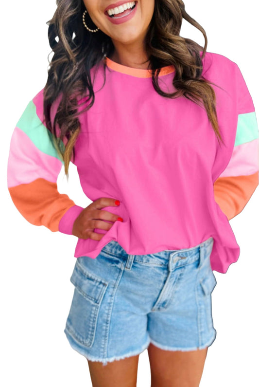 Color Pop Long Sleeve Tops