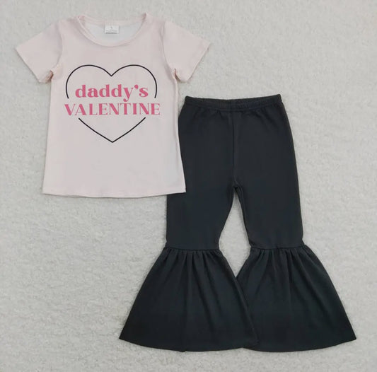 Daddy’s Valentine Black Bell Set