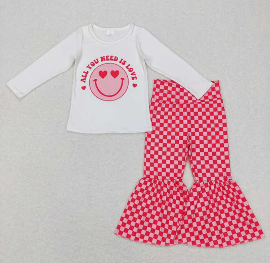 All You Need Is Love Checkered Bell Set