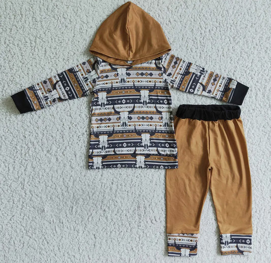 Western Hooded Boys Set